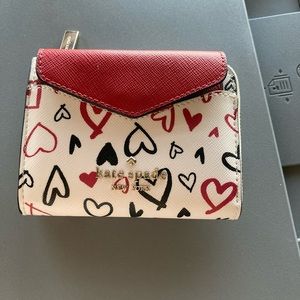 Kate Spade wallet set - multi color hearts